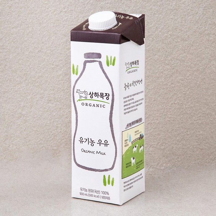 상하목장 유기농 인증 우유, 900ml, 1개 대표 이미지 - 상하목장 추천