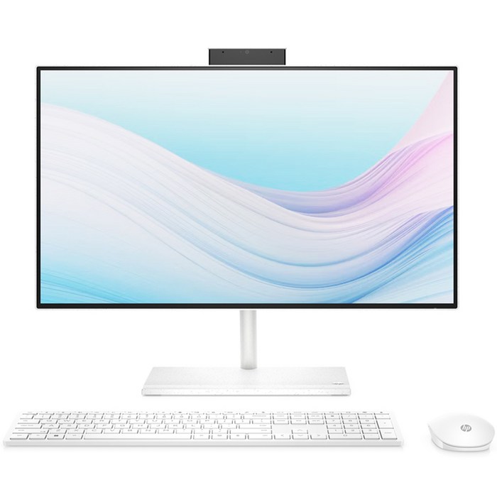 HP 일체형 PC Starry White HP All-in-One Desktop 24-ck0000kl (셀러론-J4025 60.5cm WIN11 Pro RAM 4GB NVMe 256GB) + 키보드 + 마우스, HP All-in-One 24 - ck0000kl, 기본형 대표 이미지 - 올인원 PC 추천
