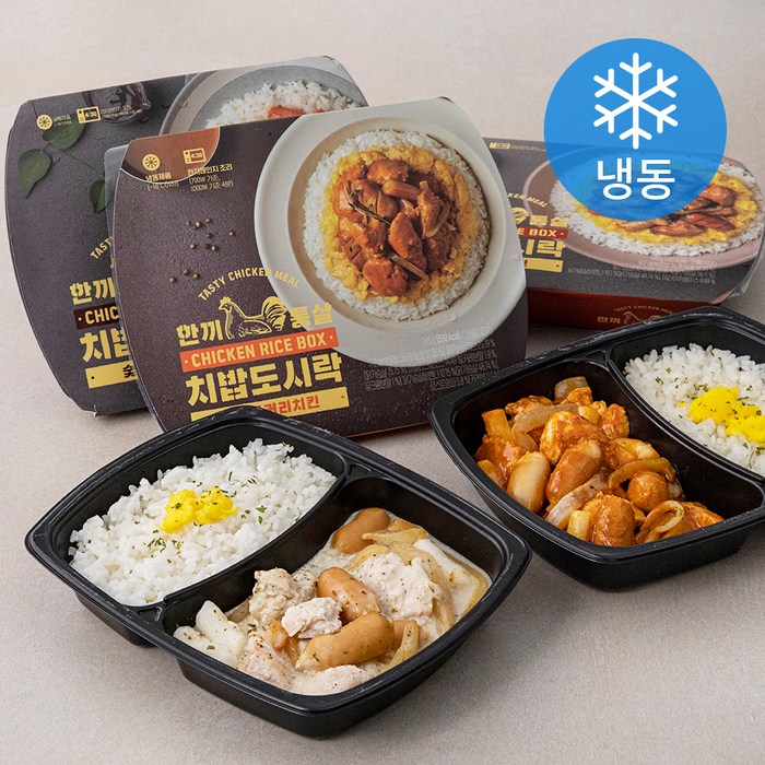 한끼통살 치밥도시락 345g x 5종 세트 (냉동), 1세트 대표 이미지 - 치킨 샐러드 추천