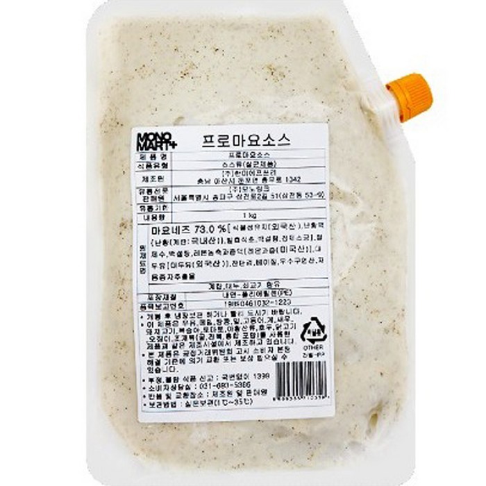 프로마요소스, 1kg, 1개 대표 이미지 - 즛토마요 추천