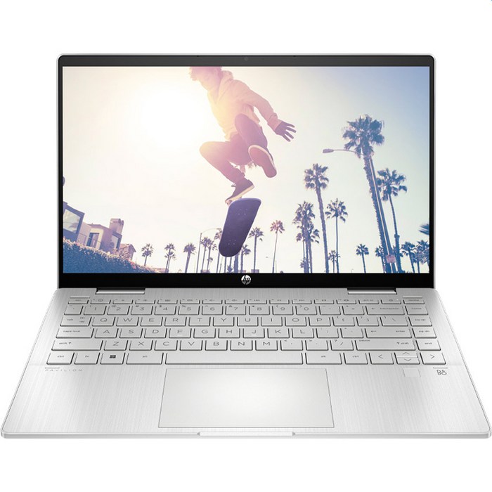 HP 파빌리온 x360 14, 256GB, Natural Silver, 14-ek0071TU, 코어i3, 8GB, WIN11 Home 대표 이미지 - 고등학생 노트북 추천