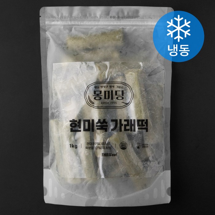 몽미당 현미쑥 가래떡 (냉동), 1kg, 1개 대표 이미지 - 가래떡 추천