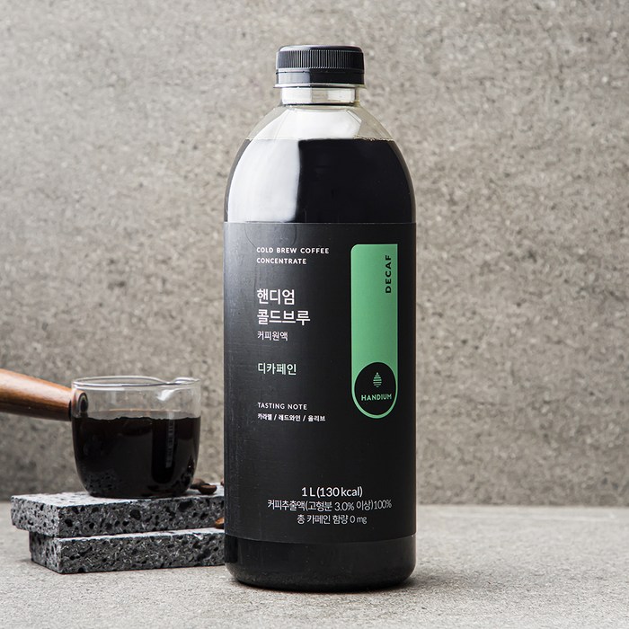핸디엄 콜드브루 원액 디카페인, 1L, 1개 대표 이미지 - 말차라떼 추천
