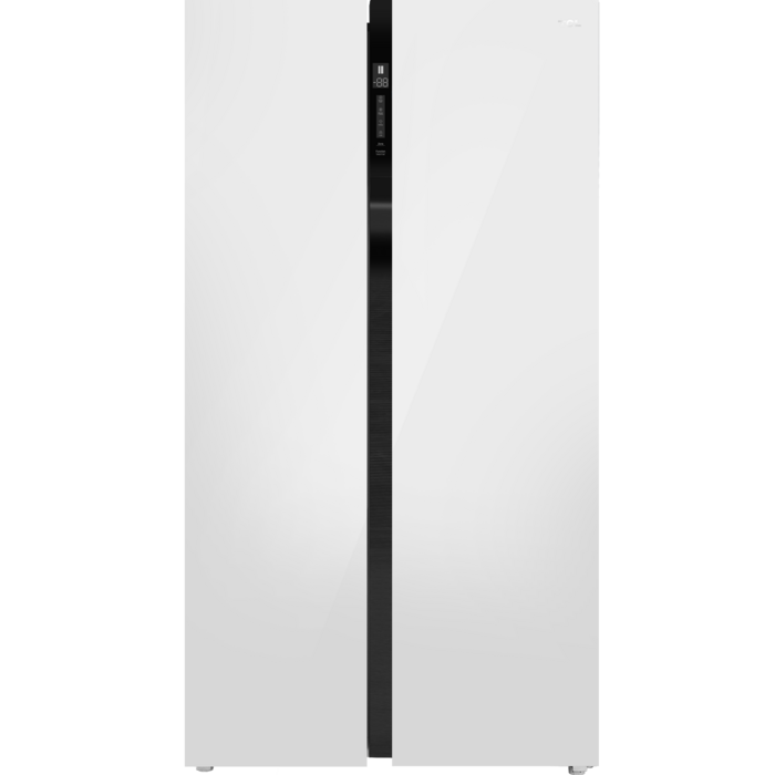 TCL 양문형 글라스도어 냉장고 600L 방문설치, 화이트, P633SBGW 대표 이미지 - 양문형 냉장고 추천