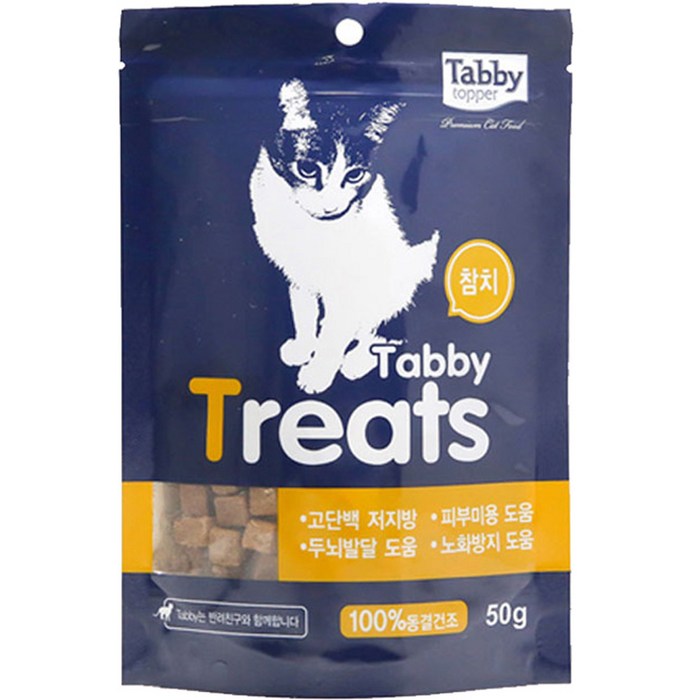 테비토퍼 고양이 테비트릿 스낵, 참치, 50g, 1개 대표 이미지 - 트릿 추천