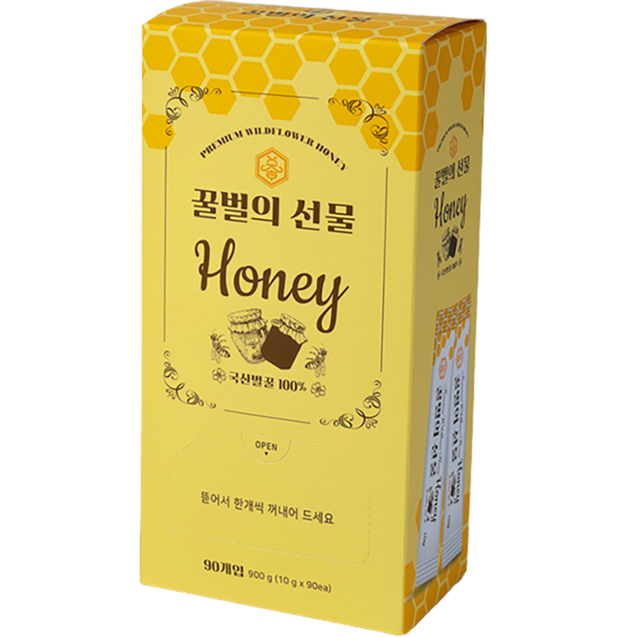 꿀벌의선물 벌꿀스틱 90p, 900g, 1개 대표 이미지 - 꿀스틱 추천