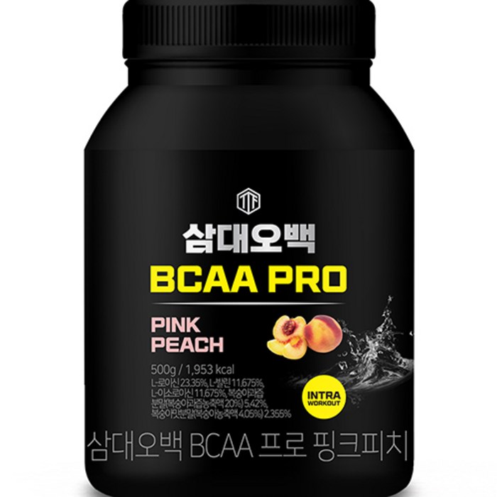 삼대오백 티로신 BCAA 프로 글루타민 대용량 헬스보충제 핑크피치, 500g, 1개 대표 이미지 - 헬스 부스터 추천