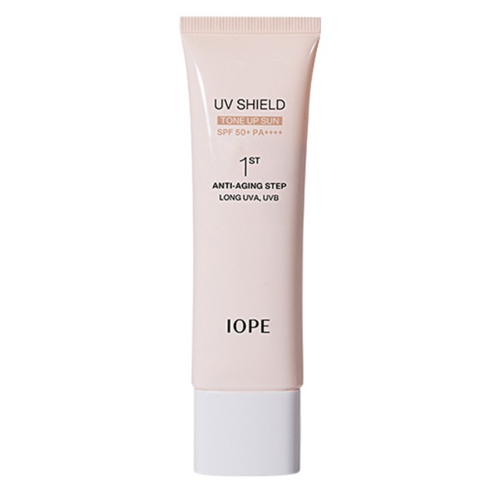 아이오페 UV 쉴드 톤업 선 SPF50+ PA++++, 50ml, 50g, 1개 대표 이미지 - 미백 선크림 추천