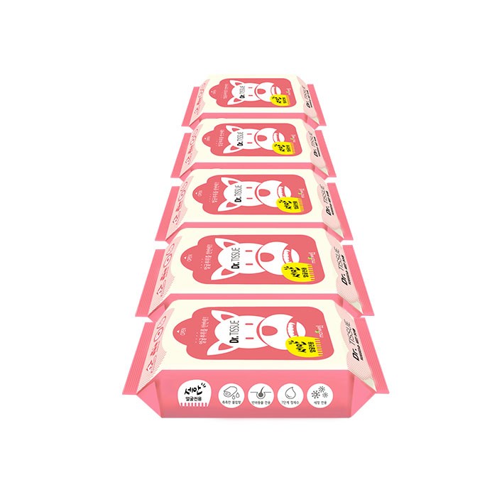 닥터티슈 펫전용 눈코입귀 세안용 물티슈, 30매, 5개 대표 이미지 - 강아지 물티슈 추천