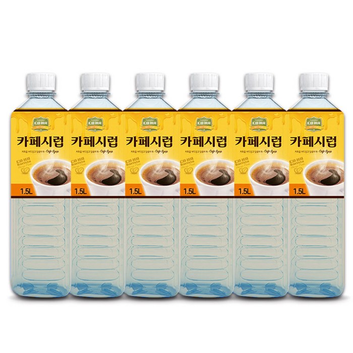 코나 카페시럽, 1.5L, 6개 대표 이미지 - 커피 시럽 추천