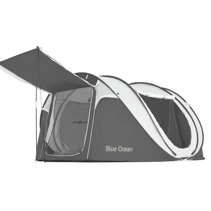 그라비티캠프 원터치 캠핑 텐트, 화이트 실버 에디션, 빅스타 대표 이미지 - 한강 텐트 추천