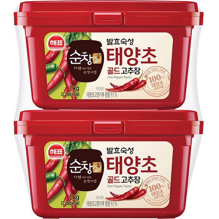 순창궁 태양초 골드 고추장, 1kg, 2개 대표 이미지 - 간고 추천