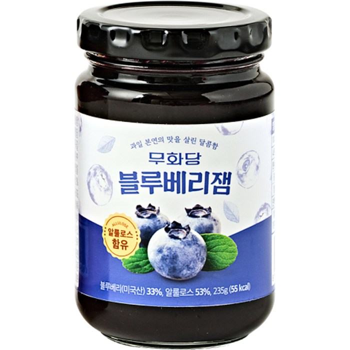 무화당 알룰로스 블루베리잼, 1개, 235g 대표 이미지 - 블루베리잼 추천