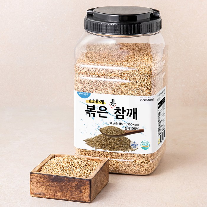 대구농산 씻어나온 볶은참깨, 2kg, 1통 대표 이미지 - 참깨 추천