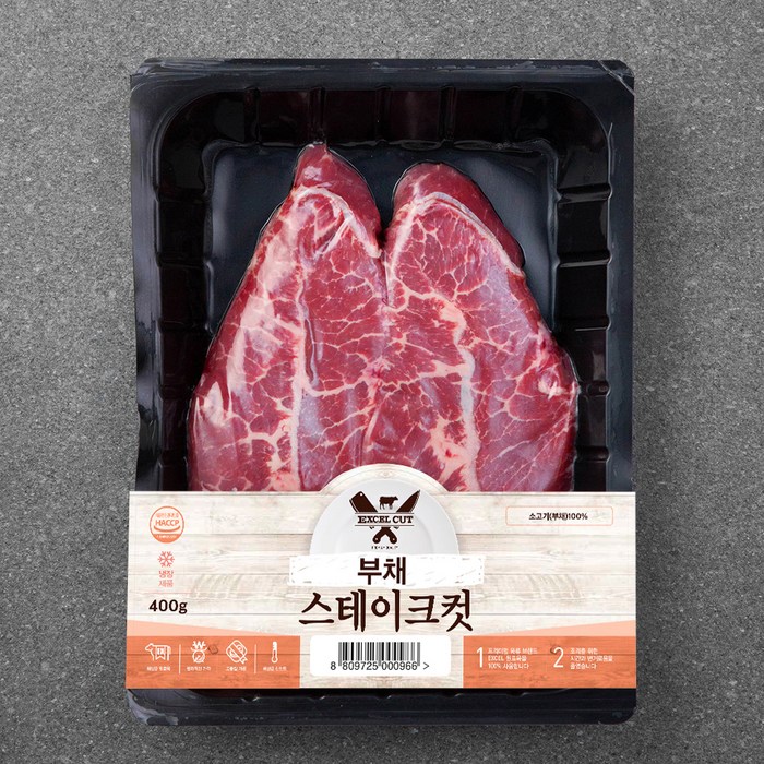 EXCELCUT 미국산 부채 스테이크 컷 (냉장), 400g, 1개 대표 이미지 - 캠핑 고기 추천