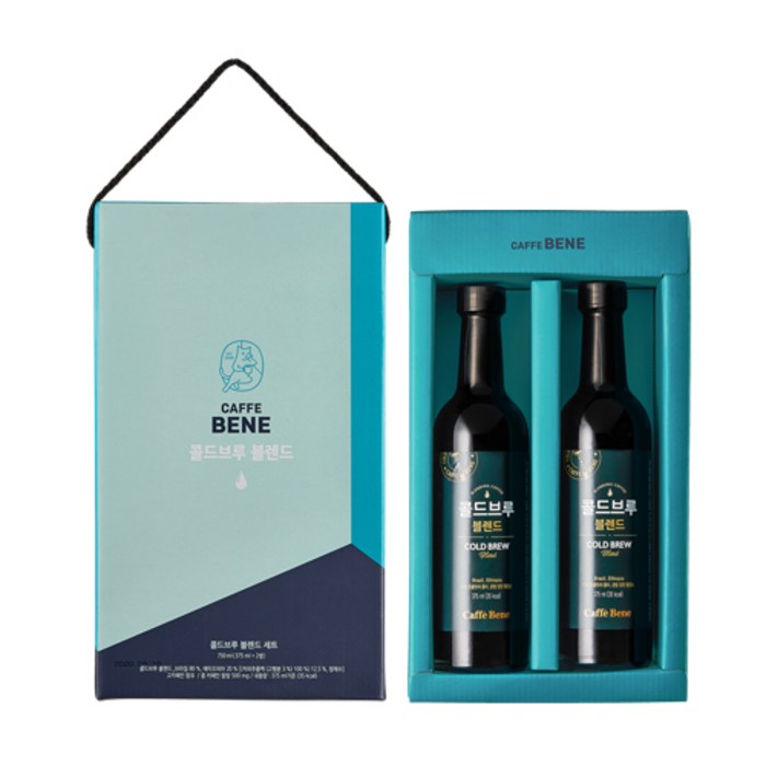 카페베네 콜드브루 블렌드 더치커피 선물세트, 750ml, 1세트 대표 이미지 - 이디야 선물세트 추천