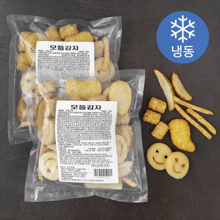 푸딩팩토리 모듬 감자튀김 (냉동), 450g, 2개 대표 이미지 - 케이준 감자튀김 추천