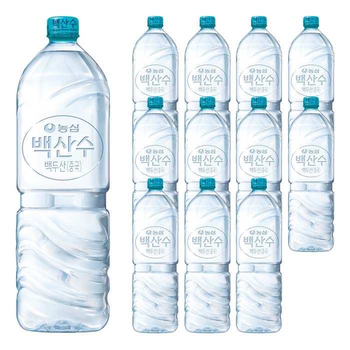 백산수 무라벨, 12개, 2L 대표 이미지 - 생수 로켓배송 추천