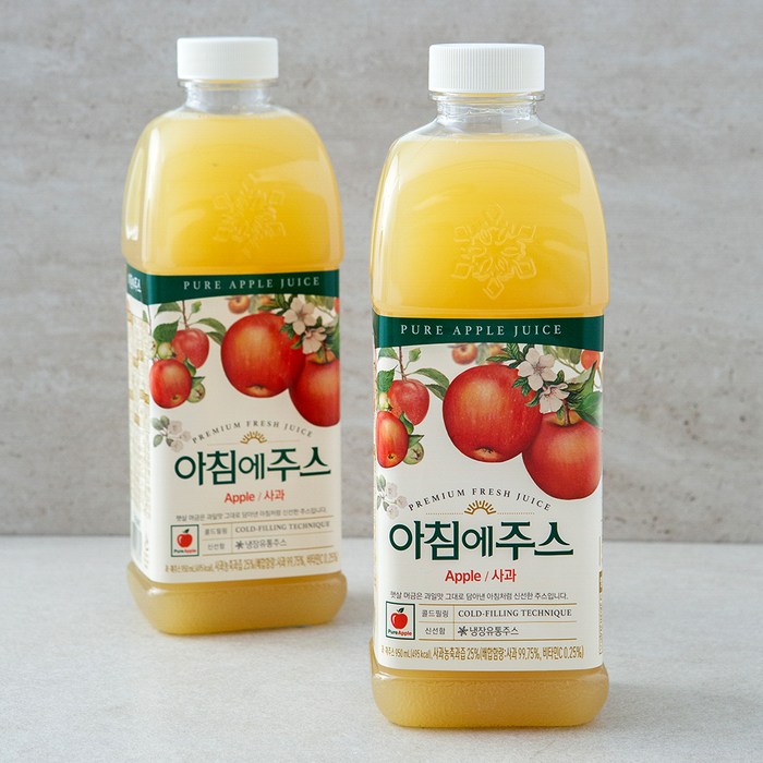 서울우유 아침에주스 사과, 950ml, 2개 대표 이미지 - 사과주스 추천