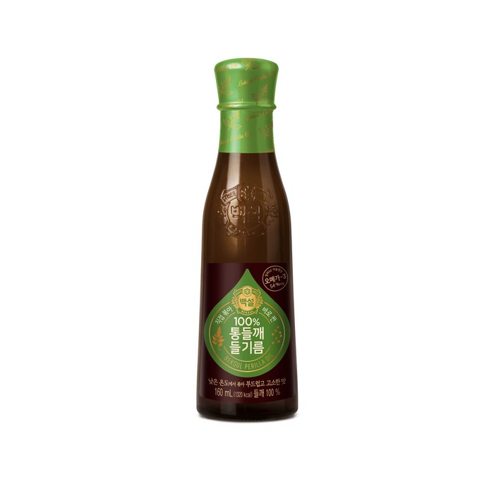 백설 통들깨 들기름, 160ml, 1개 대표 이미지 - 들기름 추천
