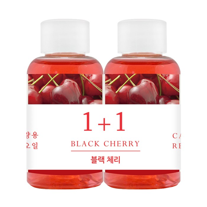 더허브샵 차량용 디퓨져 리필오일 50ml, 블랙체리, 2개 대표 이미지 - 더허브샵 차량용 디퓨저 추천