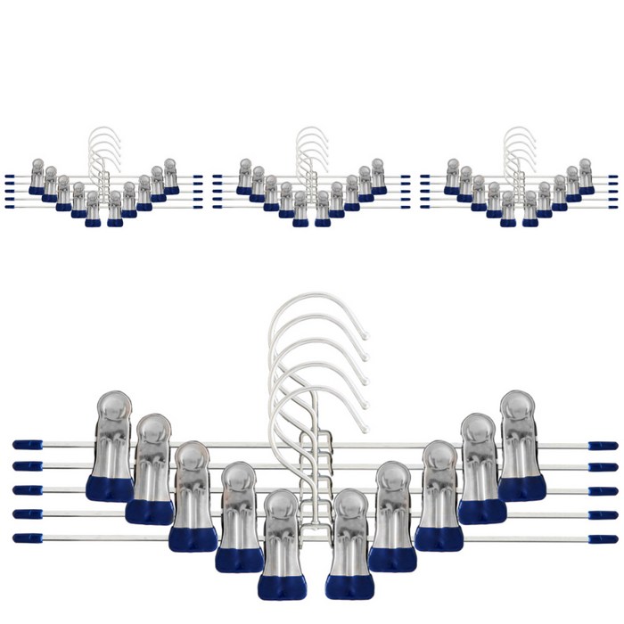 마켓파이브 MK 논슬립 집게 치마 바지걸이, 네이비, 20개 대표 이미지 - 바지걸이 추천