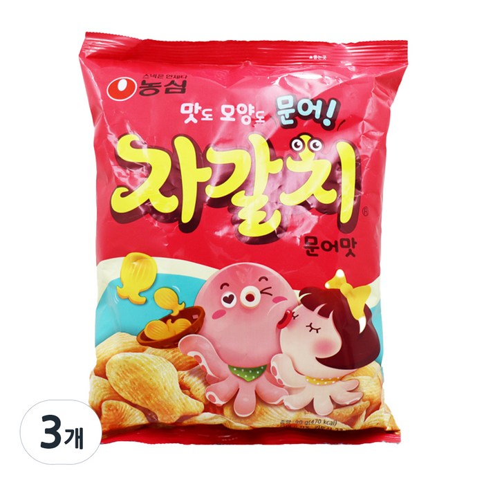 농심 자 갈 치, 90g, 3개 대표 이미지 - 과자 도매 추천