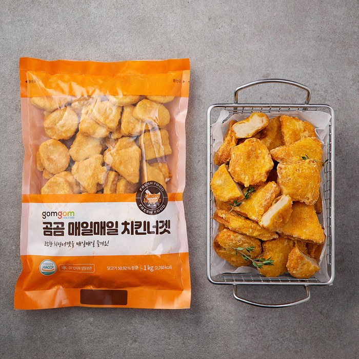 곰곰 매일매일 치킨너겟, 1kg, 1개 대표 이미지 - 치킨너겟 추천