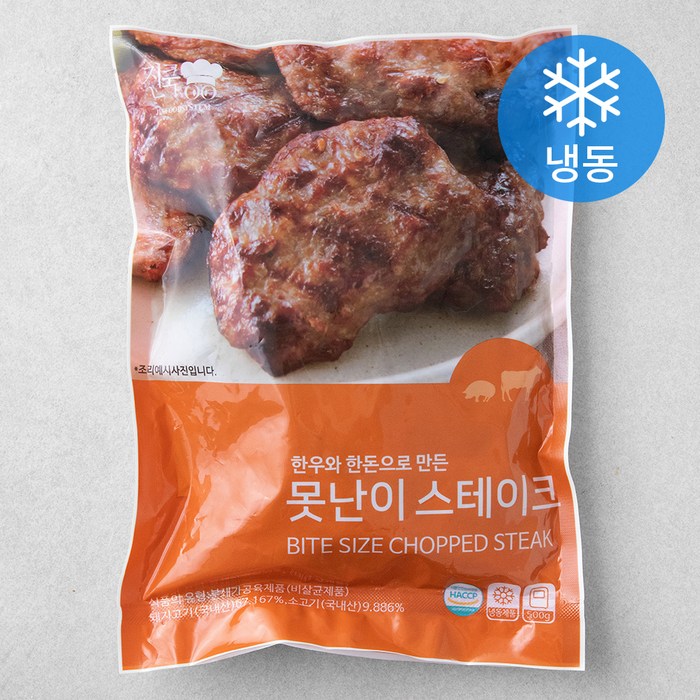 진푸드시스템 못난이 스테이크 (냉동), 500g, 1개 대표 이미지 - 두부 스테이크 추천