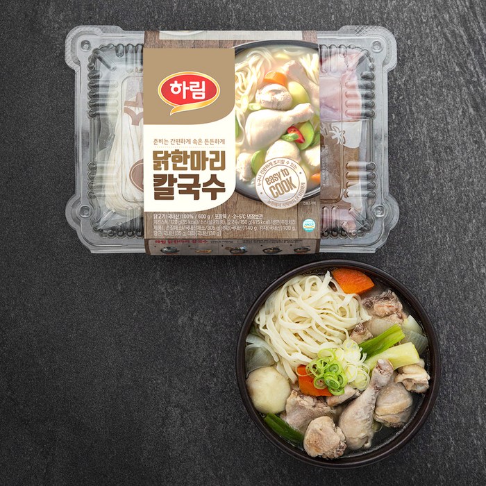 하림 닭한마리 칼국수 밀키트, 600g, 1개 대표 이미지 - 펜션 밀키트 추천