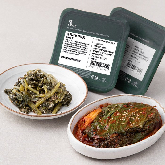 집반찬연구소 들깨시래기 볶음 9g + 깻잎조림 200g, 1세트 대표 이미지 - 집반찬연구소 추천