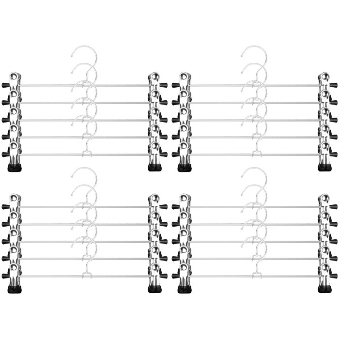 생활공식 논슬립 코팅 바지걸이, 20개, 블랙 대표 이미지 - 바지걸이 추천
