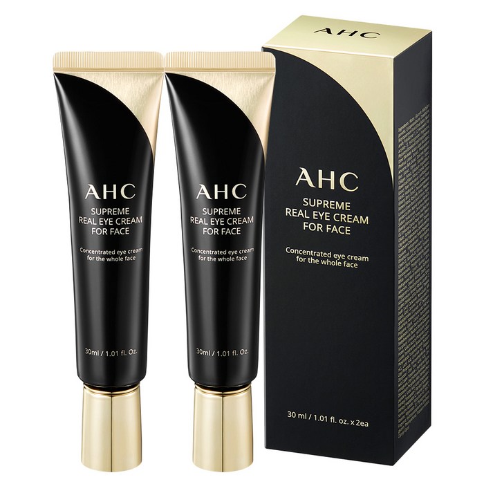 AHC 슈프림 리얼 포 페이스 아이크림, 30ml, 2개 대표 이미지 - 콜라겐 크림 추천