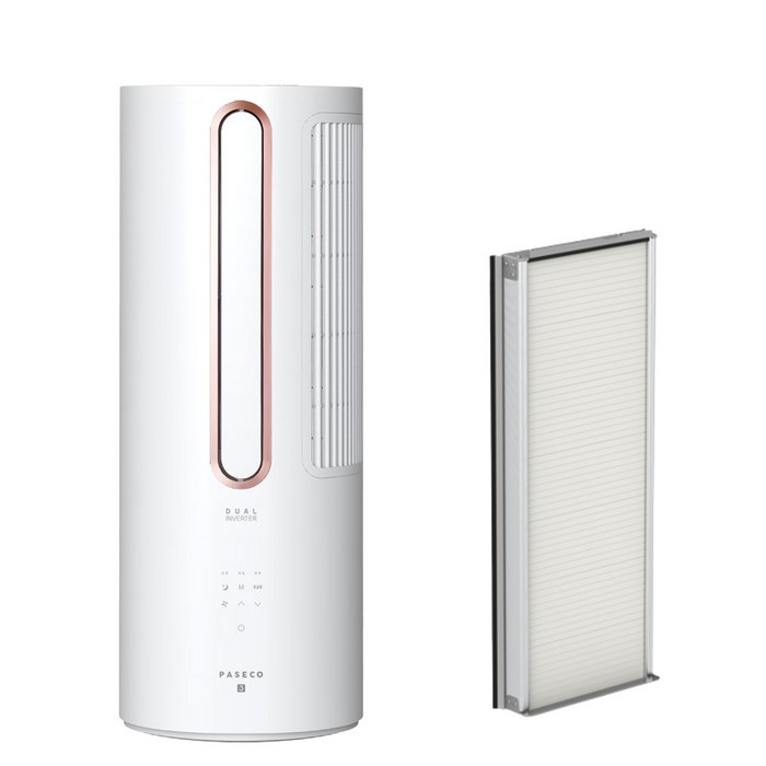 파세코 듀얼인버터 창문형 에어컨 PWA-3300WG + 모헤어 추가키트 98cm 방문설치, PWA-3300WG(로즈골드), 일체형 대표 이미지 - 파세코 싱글인버터 추천