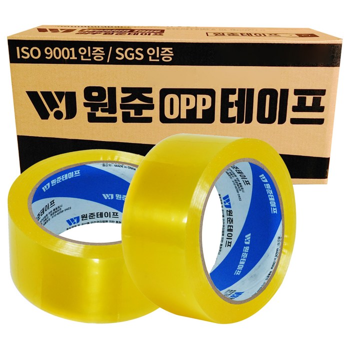 원준테이프 투명 중포장 80m*48mm, 40개 대표 이미지 - 포장 테이프 추천