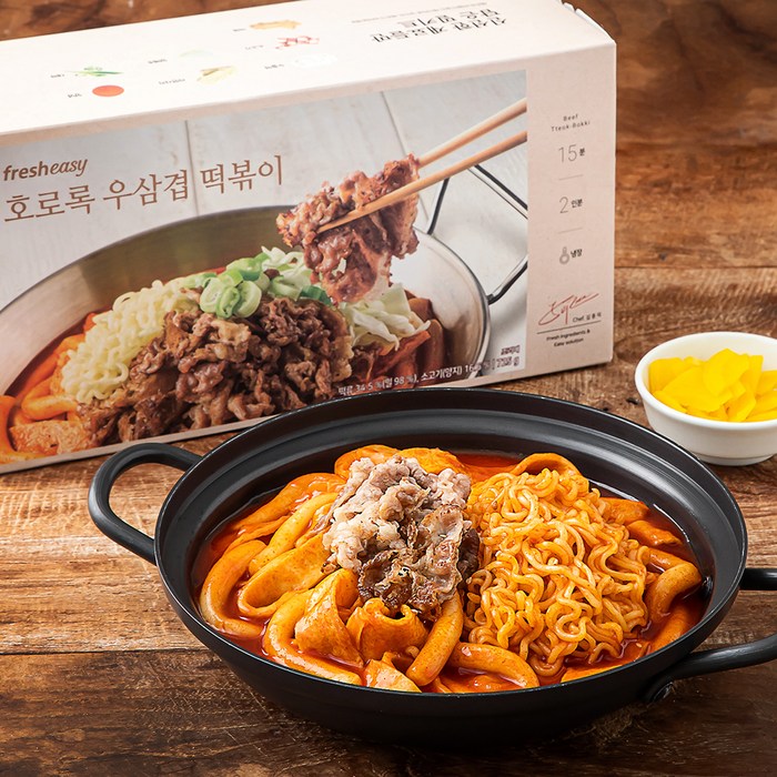 프레시지 호로록 우삼겹 떡볶이, 725g, 1개 대표 이미지 - 우삼겹 요리 추천