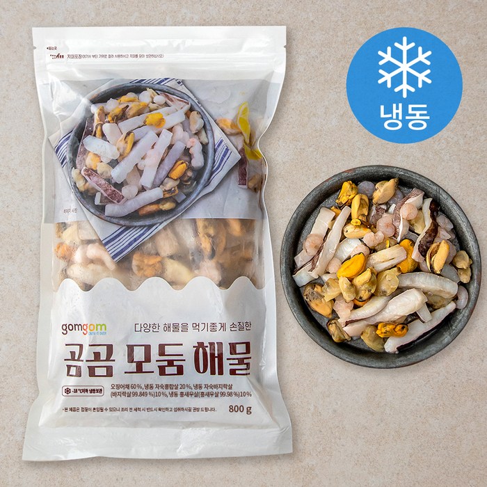 곰곰 모둠 해물 (냉동), 800g, 1개 대표 이미지 - 해물 파스타 추천