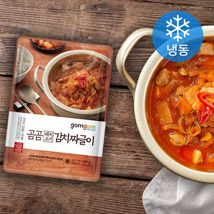 곰곰 돼지고기 듬뿍 김치짜글이 (냉동), 400g, 1개 대표 이미지 - 짜글이 추천