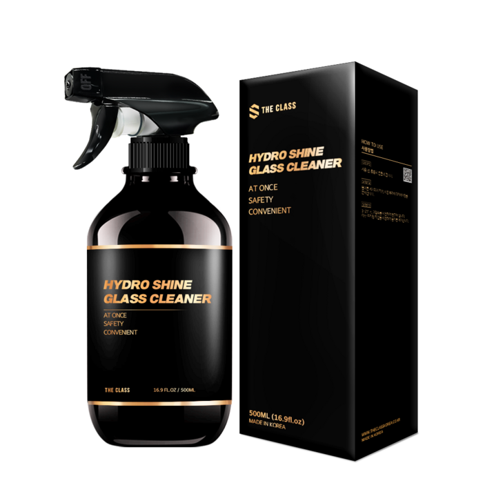 더클래스 하이드로 샤인 글래스클리너 올인원 유리 세정제, 500ml, 1개 대표 이미지 - 발수코팅 추천