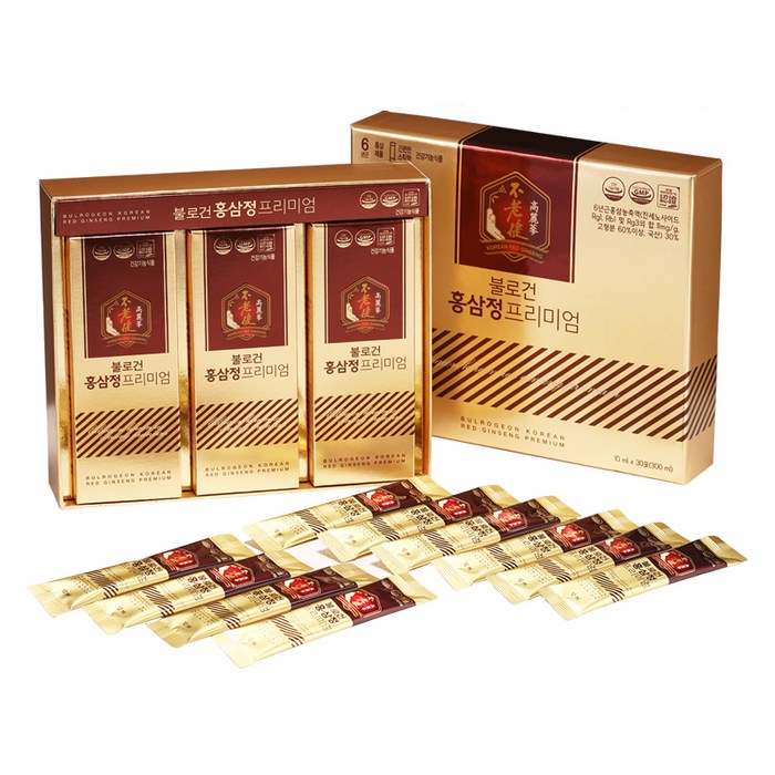 불로건 홍삼정 프리미엄, 10ml, 30개입 대표 이미지 - 고려홍삼 추천