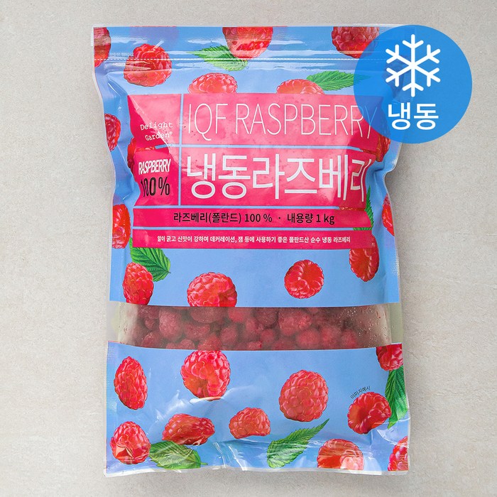 딜라잇가든 라즈베리 (냉동), 1kg, 1개 대표 이미지 - 우유케이크 추천