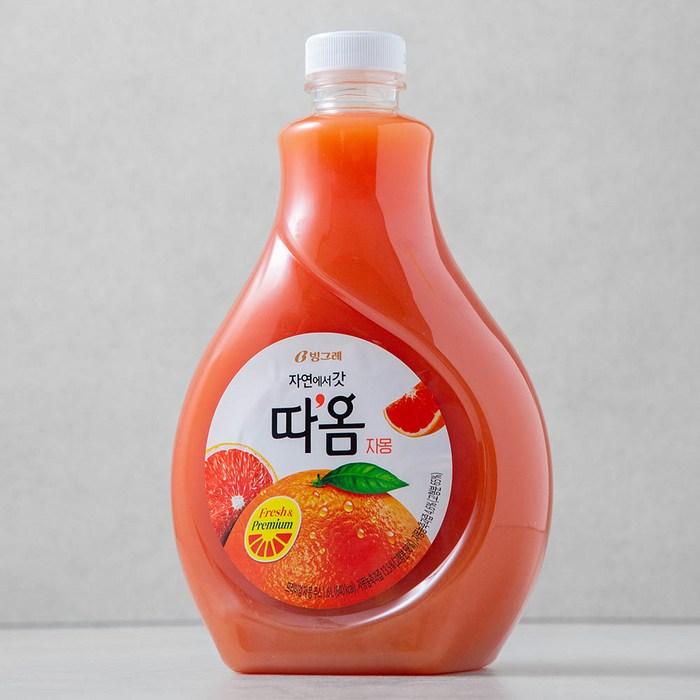 따옴 자몽주스, 1.6L, 1개 대표 이미지 - 자몽주스 추천