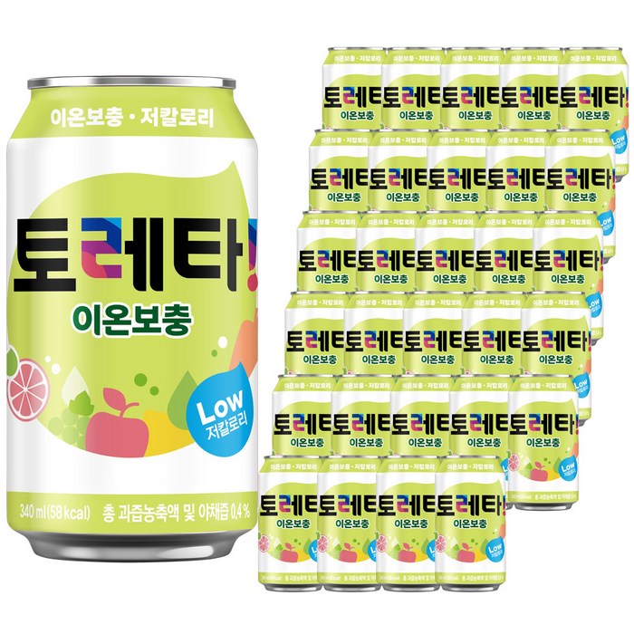 토레타 이온음료, 340ml, 48개