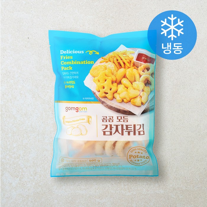곰곰 모듬 감자튀김(냉동), 500g, 1개 대표 이미지 - 감튀 추천