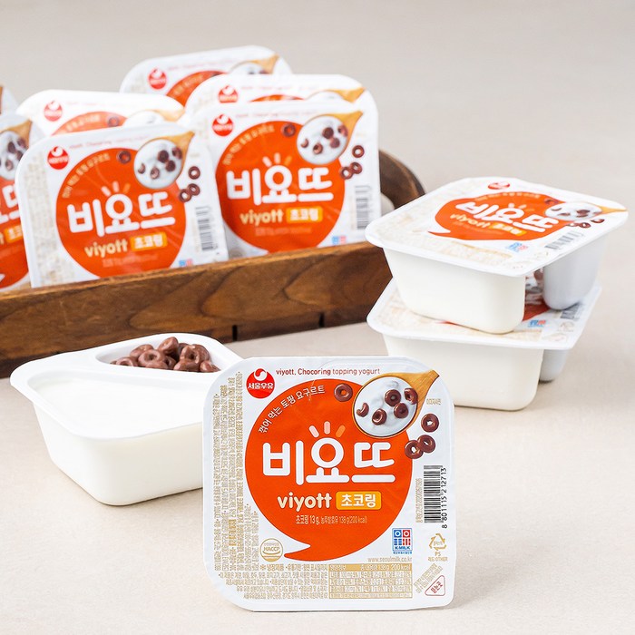 서울우유 비요뜨 초코링 요거트, 138g, 12개 대표 이미지 - 초코식빵 추천