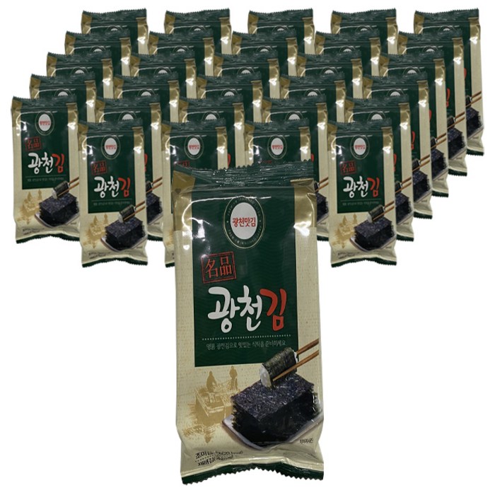 광천맛김 명품 광천김, 32개, 4g 대표 이미지 - 광천김 추천