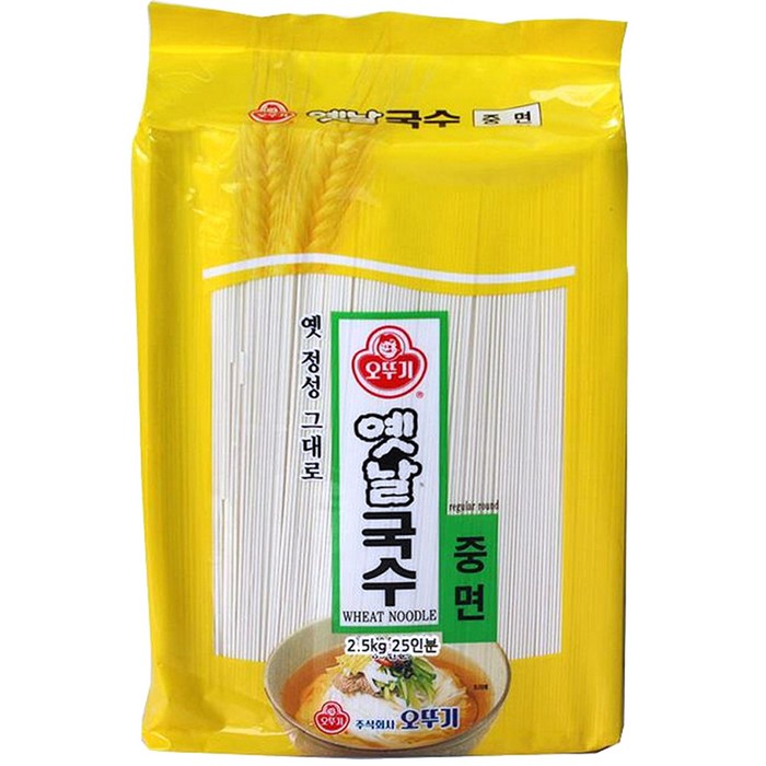 오뚜기옛날 국수 중면, 2.5kg, 1개 대표 이미지 - 칼국수 추천