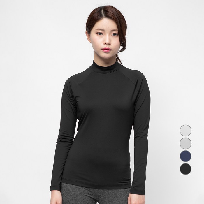 캐럿 여성용 냉감 기능성 긴소매 라그란 티셔츠 대표 이미지 - 여자 자켓 이너 추천