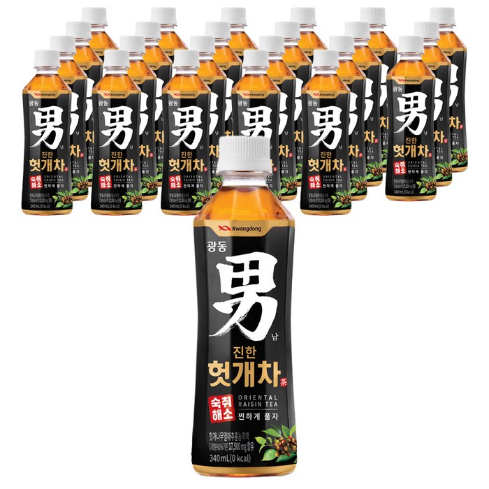 광동 진한 헛개차, 340ml, 24개입 대표 이미지 - 헛개차 추천