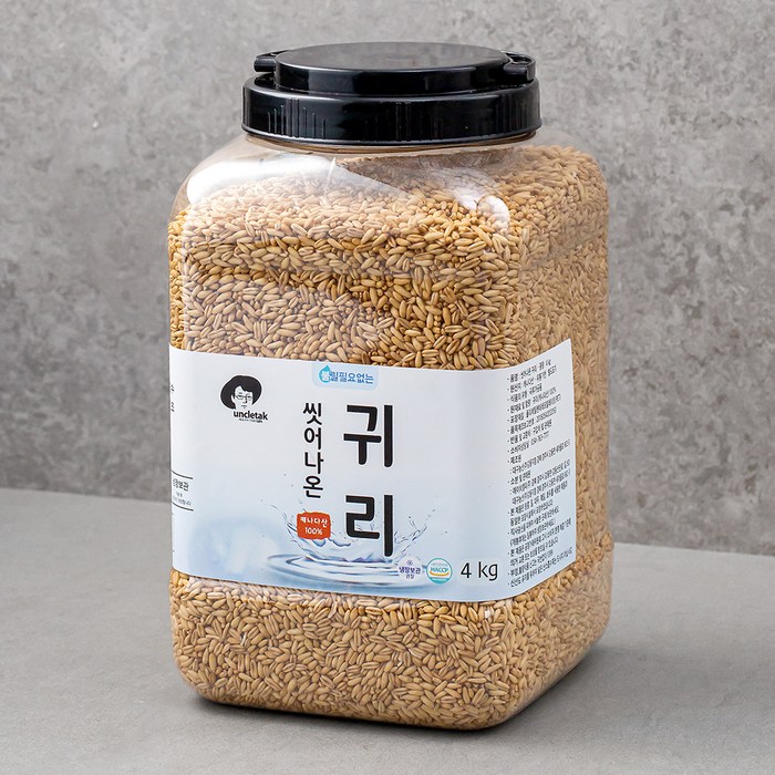 엉클탁 씻어나온 귀리쌀, 4kg, 1통 대표 이미지 - 귀리 추천